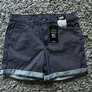 Lee pinstripe shorts sz 10
